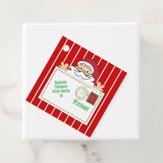 サンタカートゥー特産パーソナライズされた フェイバータグ (インサイチュ)