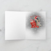 サンタカードから愛のアフガン人のねたみ シーズンカード (内部)