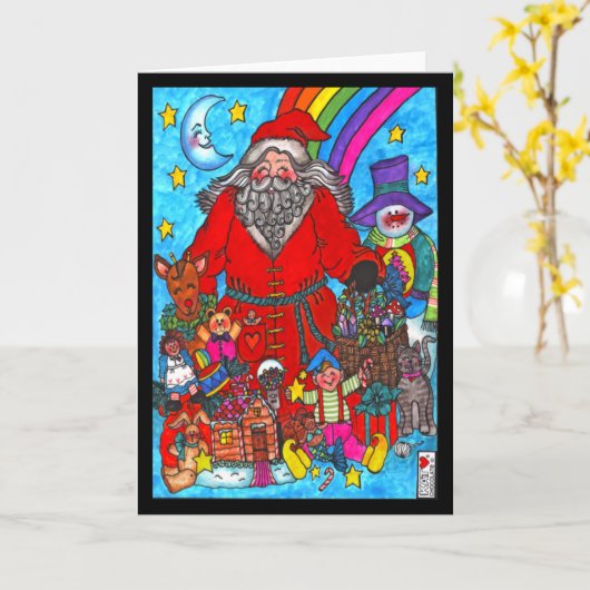 サンタカード魔法 カード (黄色い花)