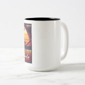 サンタカーラ1987レトロデザイン ツートーンマグカップ (正面右)
