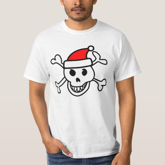 サンタガイコツTシャツ Tシャツ (正面)