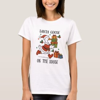 サンタガチョウのクリスマス・ホリデー・スーツ Tシャツ