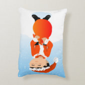 サンタガールと男の子のアクセント枕 アクセントクッション (裏面(縦))