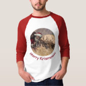 サンタキスをするとムースTシャツ Tシャツ (正面)