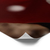 サンタキスをするクロース夫妻 ポスター (角)