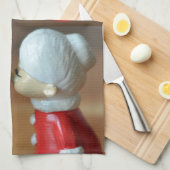 サンタキスをするス キッチンタオル (四つ折り)