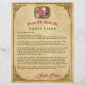 サンタキッズカスタムからの手紙クリスマスメッセージ (正面)