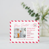 サンタキッズクリスマスフォトポストカードへの手紙 シーズンポストカード (スタンド正面)