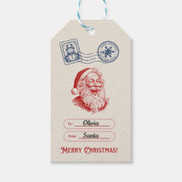 サンタキッズクリスマスプレゼントラベルから ギフトタグ