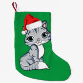 サンタキッテン スモールクリスマスストッキング (正面)