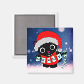 サンタキティキャットシーズングリーティングハッピーフェスティバル マグネット (正面/裏面)