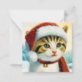 サンタキティーのお手軽ミニクリスマス ノートカード