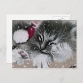 サンタキティ猫はがき シーズンポストカード (正面/裏面)