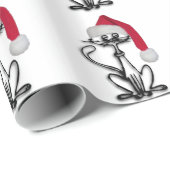 サンタキティ猫 ラッピングペーパー (ロールコーナー)