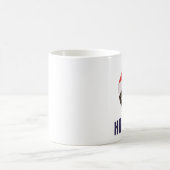 サンタキャットサンタ帽子ホーホー招待状 コーヒーマグカップ (中央)