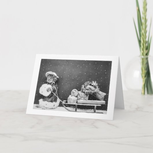 サンタキャットスティルイメージ(1914)クリスマス シーズンカード (正面)