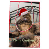 サンタキャットホホホホホホミディアム抱き枕 ミディアムペーパーバッグ (裏面)