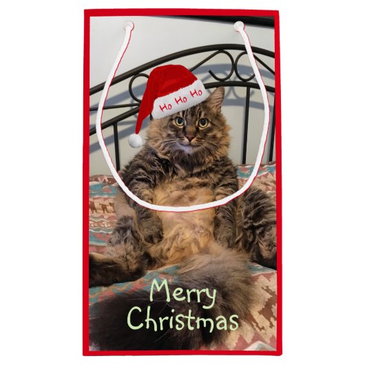 サンタキャットホホホホースモール抱き枕 スモールペーパーバッグ (裏面)