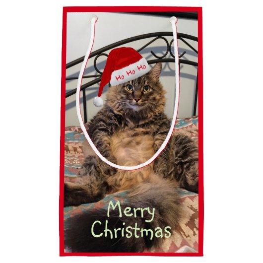 サンタキャットホホホホースモール抱き枕 スモールペーパーバッグ (正面)