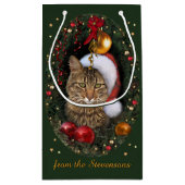 サンタキャット抱き枕 スモールペーパーバッグ (裏面)