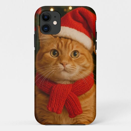 サンタキャットiPhone 11ケース Case-Mate iPhoneケース (裏面)