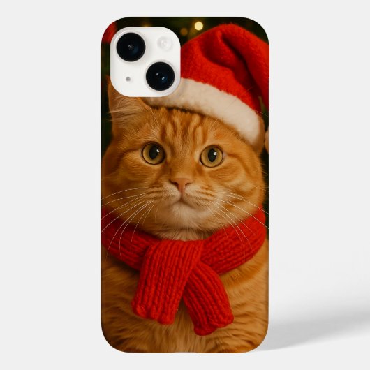 サンタキャットiPhone 14ケース Case-Mate iPhoneケース (裏面)