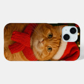 サンタキャットiPhone 15ケース Case-Mate iPhoneケース (裏面 (横))