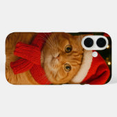 サンタキャットiPhone 16ケース Case-Mate iPhoneケース (裏面 (横))