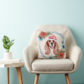 サンタキャップビーグルホリデイ クッション (椅子)