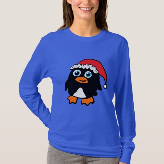 サンタキャップペンギン Tシャツ (正面)