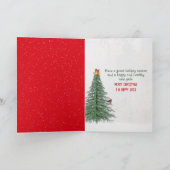 サンタキャップ付きクリスマスディアー シーズンカード (内部)