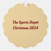 サンタキャップ野球 オーナメントカード (裏面)