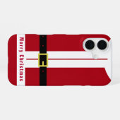 サンタギフトとおもしろいクリスマスケース iPhone 16ケース (裏面横)