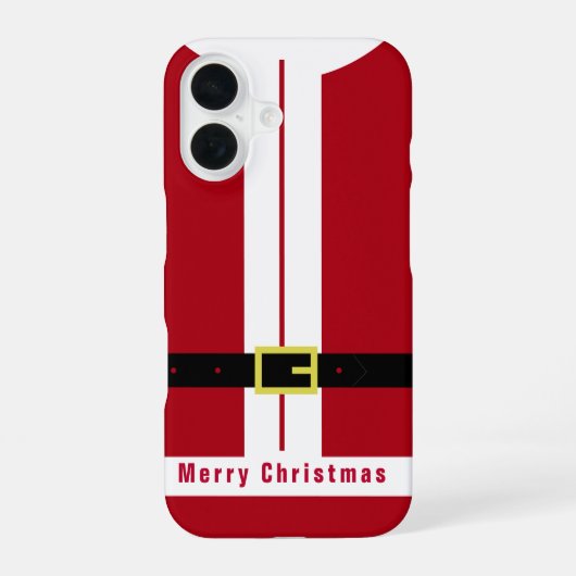 サンタギフトとおもしろいクリスマスケース iPhone 16ケース (裏面)