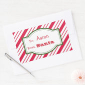 サンタギフトラベルシール 長方形シール (封筒)