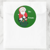 サンタギフトラベル ラウンドシール (バッグ)