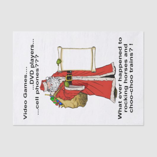 サンタギフトリストティッシュペーパー 薄葉紙 (正面)