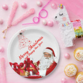 サンタギフト紙プレート9" ペーパープレート (パーティー)