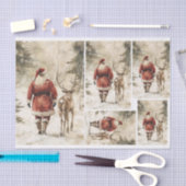 サンタギャザリングザトナカイ 薄葉紙 (クラフト)