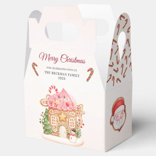 サンタギンガーブレッドハウスクリスマスパーティー フェイバーボックス (オープン)