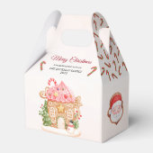 サンタギンガーブレッドハウスクリスマスパーティー フェイバーボックス (正面サイド)