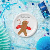 サンタギンガーブレッドベイカーのクッキー ペーパープレート (パーティー)