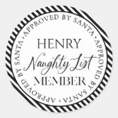 サンタクいけなリスマスの承認を受けたリストメンバー ラウンドシール (正面)