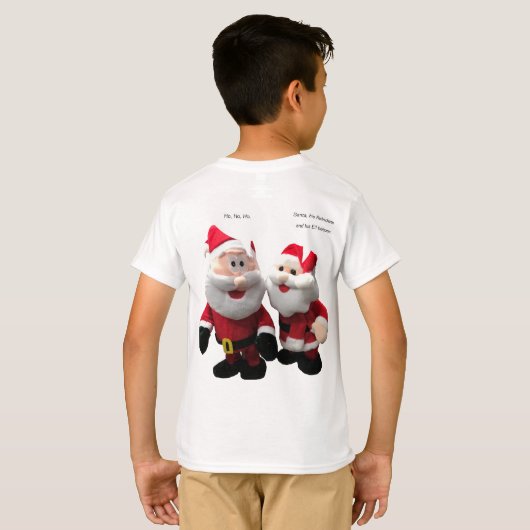 サンタクおもしろいラエ Tシャツ (裏面フル)