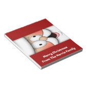 サンタクおもしろいリスマスキャンディバーラッパが好き ノートパッド (アングル)