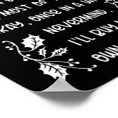 サンタクおもしろいリスマスクリスマスへの手紙 ポスター (角)