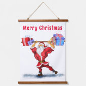 サンタクおもしろいリスマスタペストリー 吊り下げ型タペストリー (正面)