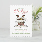 サンタクおもしろいリスマスパーティー 招待状 (スタンド正面)