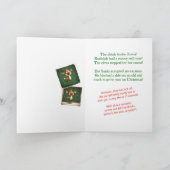 サンタクおもしろいリスマスフォールドホリデーカード シーズンカード (内部)