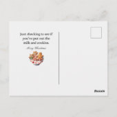 サンタクおもしろいリスマスポストカード ポストカード (裏面)